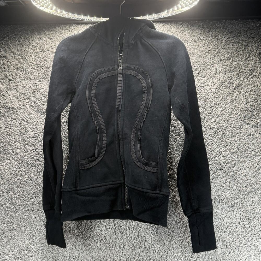 Lululemon Scuba Hoodie Women’s Size 4 Black Full Zip Athletic Jacket Yoga
